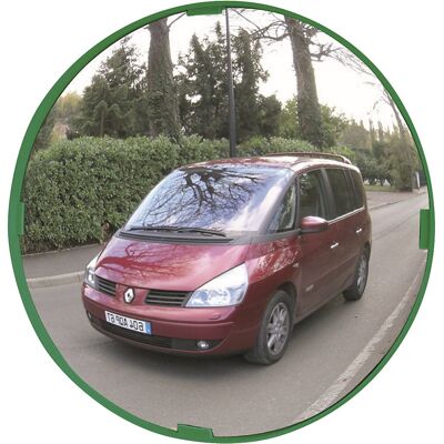 Mehrzweckspiegel 2 Richtungen, rund, Ø 400 mm, Rahmen grün, P.A.S.® Vialux Mehrzweckspiegel 2 Richtungen, rund, Ø 400 mm, Rahmen grün, P.A.S.® Vialux