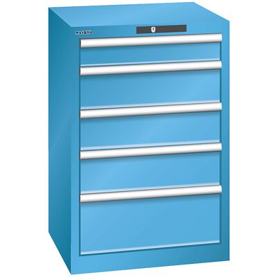 Schubladenschrank, 5 Schubladen, BxTxH 564 x 572 x 850 mm, lichtblau LISTA Schubladenschrank, 5 Schubladen, BxTxH 564 x 572 x 850 mm, lichtblau LISTA