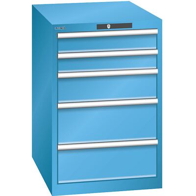Schubladenschrank, 5 Schubladen, BxTxH 564 x 724 x 850 mm, lichtblau LISTA Schubladenschrank, 5 Schubladen, BxTxH 564 x 724 x 850 mm, lichtblau LISTA
