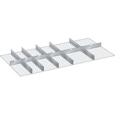 Trennblech, 11-teilig, 5 Schlitzwände, 6 Trennbleche, für Fronthöhe 75 mm LISTA Trennblech, 11-teilig, 5 Schlitzwände, 6 Trennbleche, für Fronthöhe 75 mm LISTA