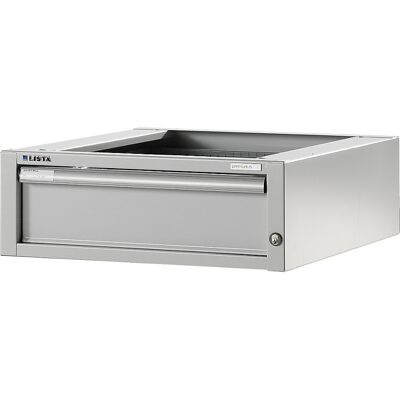 Werkbank-Baukastensystem, Unterbauschrank, Höhe 204 mm, 1 Schublade, lichtgrau LISTA Werkbank-Baukastensystem, Unterbauschrank, Höhe 204 mm, 1 Schublade, lichtgrau LISTA
