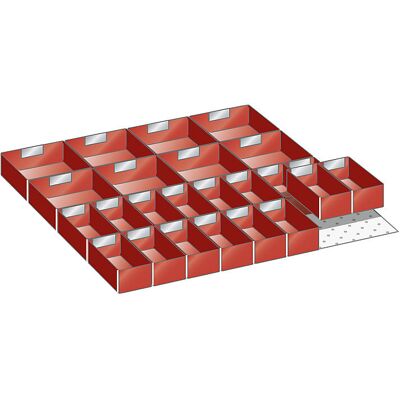 Kunststoffeinsatzkasten, für Schrankmaße 717 x 725 mm, für Schubladenhöhe 50 mm LISTA Kunststoffeinsatzkasten, für Schrankmaße 717 x 725 mm, für Schubladenhöhe 50 mm LISTA