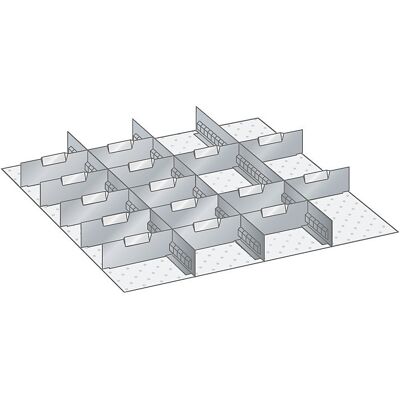 Trennwand, für Schrankmaße 717 x 725 mm, für Schubladenhöhe 75 mm LISTA Trennwand, für Schrankmaße 717 x 725 mm, für Schubladenhöhe 75 mm LISTA
