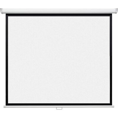 Rollo-Leinwand, Polyester / PVC-beschichtet, mattweiß, Bildflächen-BxH 1800 x 1800 mm magnetoplan Rollo-Leinwand, Polyester / PVC-beschichtet, mattweiß, Bildflächen-BxH 1800 x 1800 mm magnetoplan