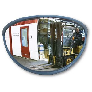 EUROKRAFTpro Weitwinkelspiegel, für innen und außen, 180°, BxHxT 820 x 420 x 330 mm