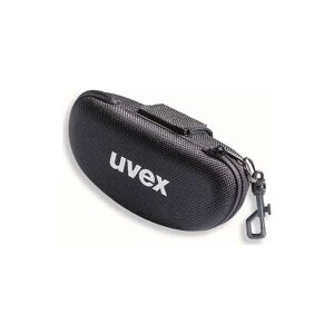 Uvex Brillenetui mit Karabiner 9954600, für Brillenmodelle mit stärkerer Krümmung, schwarz