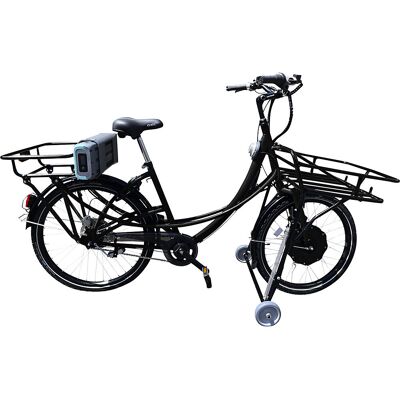 kaiserkraft Transportfahrrad E01, mit Scheibenbremsen vorne und hinten, schwarz, 7-Gang-Schaltung kaiserkraft Transportfahrrad E01, mit Scheibenbremsen vorne und hinten, schwarz, 7-Gang-Schaltung