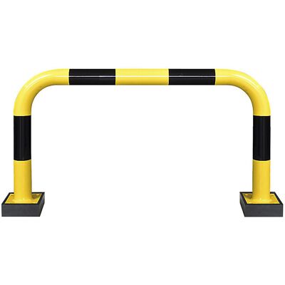 Rammschutzbügel, Stahl, Ø 76 mm, mit Federelement, für den Innenbereich, HxB 640 x 1000 mm Black Bull Rammschutzbügel, Stahl, Ø 76 mm, mit Federelement, für den Innenbereich, HxB 640 x 1000 mm Black Bull