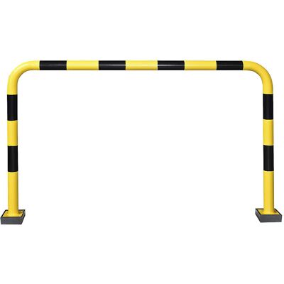 Rammschutzbügel, Stahl, Ø 76 mm, mit Federelement, für den Außenbereich, HxB 1240 x 2000 mm Black Bull Rammschutzbügel, Stahl, Ø 76 mm, mit Federelement, für den Außenbereich, HxB 1240 x 2000 mm Black Bull