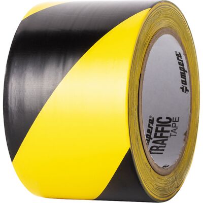 Bodenmarkierungsband, Breite 75 mm, gelb/schwarz Ampere Bodenmarkierungsband, Breite 75 mm, gelb/schwarz Ampere
