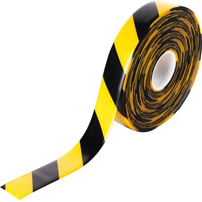 Bodenmarkierungsband, extrastark, Breite 50 mm, gelb/schwarz Ampere Bodenmarkierungsband, extrastark, Breite 50 mm, gelb/schwarz Ampere