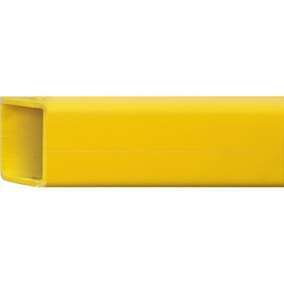 Querbalken für Eckpfosten (45°-Schräge, einseitig), BxH 52 x 74 mm, Länge 2000 mm, gelb, 75 x 52 x 5 mm Black Bull Querbalken für Eckpfosten (45°-Schräge, einseitig), BxH 52 x 74 mm, Länge 2000 mm, gelb, 75 x 52 x 5 mm Black Bull