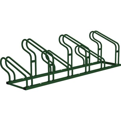 Fahrradständer OPTIMUM, 6 Stellplätze, moosgrün PROCITY Fahrradständer OPTIMUM, 6 Stellplätze, moosgrün PROCITY