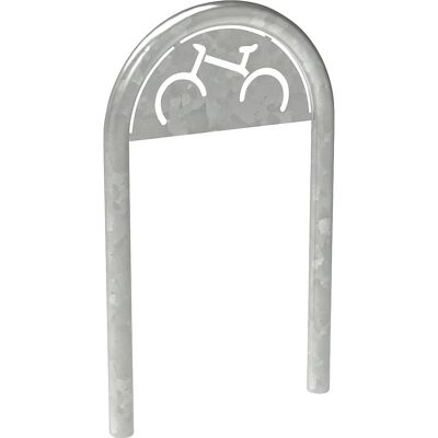 Anlehnbügel mit Schild, Ø 60 mm, feuerverzinkt PROCITY Anlehnbügel mit Schild, Ø 60 mm, feuerverzinkt PROCITY
