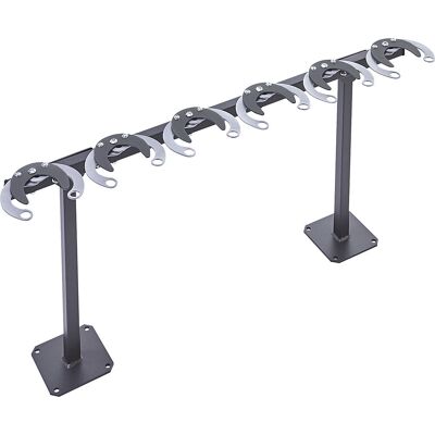 Rollerständer, 6 Stellplätze, anthrazit-schwarz Mottez Rollerständer, 6 Stellplätze, anthrazit-schwarz Mottez