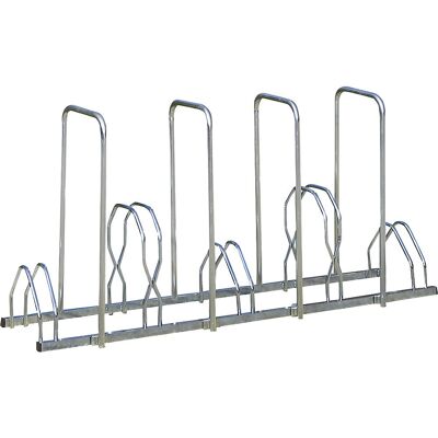 Fahrradständer, 5 Stellplätze, Metall, auf 2 Ebenen mit 4 Diebstahlsicherungsbügeln Mottez Fahrradständer, 5 Stellplätze, Metall, auf 2 Ebenen mit 4 Diebstahlsicherungsbügeln Mottez