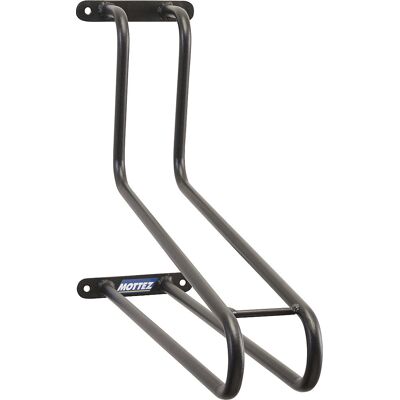 Vertikaler Wandfahrradhalter, Länge 60 mm, schwarz Mottez Vertikaler Wandfahrradhalter, Länge 60 mm, schwarz Mottez