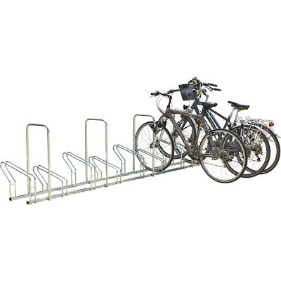 Fahrradständer auf 2 Ebenen nebeneinander, 8 Stellplätze, Metalloptik Mottez Fahrradständer auf 2 Ebenen nebeneinander, 8 Stellplätze, Metalloptik Mottez