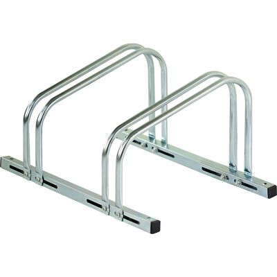 Fahrradständer, verzinkt, B 560 mm, 2 Stellplätze eurokraft basic Fahrradständer, verzinkt, B 560 mm, 2 Stellplätze eurokraft basic