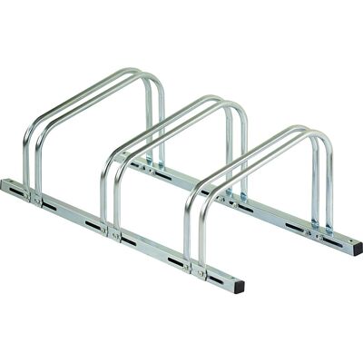 Fahrradständer, verzinkt, B 820 mm, 3 Stellplätze eurokraft basic Fahrradständer, verzinkt, B 820 mm, 3 Stellplätze eurokraft basic