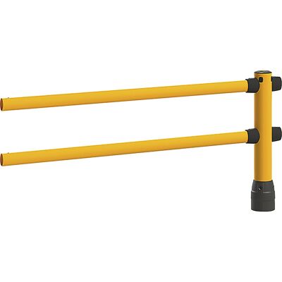 Rammschutzgeländer S-Line, LxBxH 2438 x 205 x 1170 mm, Mittel-Erweiterung Black Bull Rammschutzgeländer S-Line, LxBxH 2438 x 205 x 1170 mm, Mittel-Erweiterung Black Bull