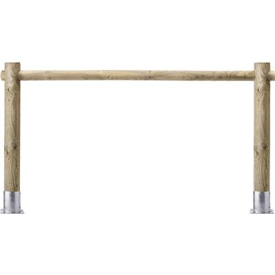 Fahrradständer aus Holz, 4 Stellplätze, braun, Grundelement Mottez Fahrradständer aus Holz, 4 Stellplätze, braun, Grundelement Mottez