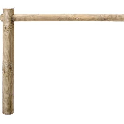 Fahrradständer aus Holz, 4 Stellplätze, braun, Anbauelement Mottez Fahrradständer aus Holz, 4 Stellplätze, braun, Anbauelement Mottez