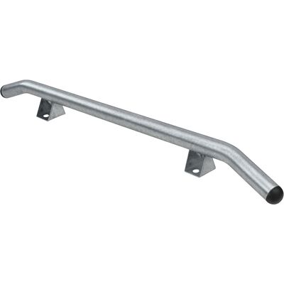 Radstopper, Stahl, LxH 2000 x 115 mm, Ø 76 mm, grau, galvanisiert Mottez Radstopper, Stahl, LxH 2000 x 115 mm, Ø 76 mm, grau, galvanisiert Mottez