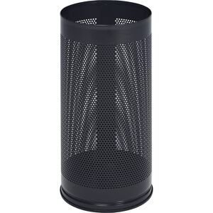 Schirmständer, Höhe 610 mm, Lochblech, verzinkt, schwarzgrau RAL 7021 VAR Schirmständer, Höhe 610 mm, Lochblech, verzinkt, schwarzgrau RAL 7021 VAR