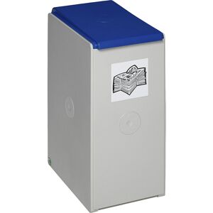 Wertstoffsammler aus Kunststoff, Einzelbehälter mit 40 l Volumen, blau VAR Wertstoffsammler aus Kunststoff, Einzelbehälter mit 40 l Volumen, blau VAR