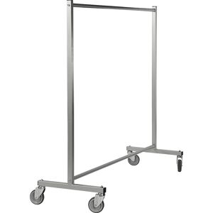 Mobiler Kleiderständer, HxBxT 1690 x 1700 x 600 mm, 4 Lenkrollen, ab 5 Stk Kongamek Mobiler Kleiderständer, HxBxT 1690 x 1700 x 600 mm, 4 Lenkrollen, ab 5 Stk Kongamek
