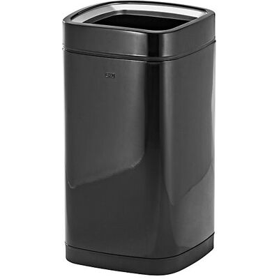 Papierkorb mit Innenbehälter, Volumen 28 l, schwarz EKO Papierkorb mit Innenbehälter, Volumen 28 l, schwarz EKO