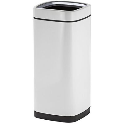 Papierkorb mit Innenbehälter, Volumen 35 l, weiß EKO Papierkorb mit Innenbehälter, Volumen 35 l, weiß EKO