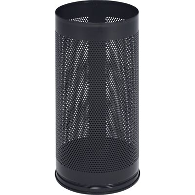 Schirmständer, Höhe 610 mm, Lochblech, verzinkt, schwarzgrau RAL 7021 VAR Schirmständer, Höhe 610 mm, Lochblech, verzinkt, schwarzgrau RAL 7021 VAR