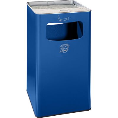 Kombiascher, Volumen 96 l, BxHxT 430 x 755 x 430 mm, Stahl, enzianblau VAR Kombiascher, Volumen 96 l, BxHxT 430 x 755 x 430 mm, Stahl, enzianblau VAR