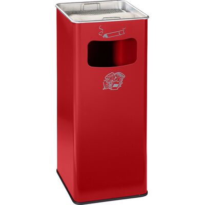 Kombiascher, Volumen 53 l, BxHxT 330 x 705 x 330 mm, Stahl, feuerrot VAR Kombiascher, Volumen 53 l, BxHxT 330 x 705 x 330 mm, Stahl, feuerrot VAR