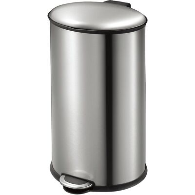 Ovaler Tretabfallsammler, Volumen 40 l, HxBxT 680 x 396 x 355 mm, rutschfest EKO Ovaler Tretabfallsammler, Volumen 40 l, HxBxT 680 x 396 x 355 mm, rutschfest EKO