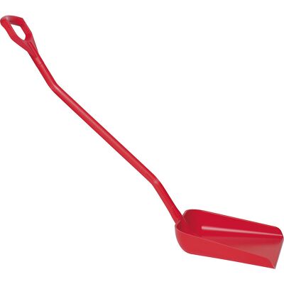 Schaufel, ergonomisch und lebensmittelecht, Gesamtlänge 1310 mm, rot Vikan Schaufel, ergonomisch und lebensmittelecht, Gesamtlänge 1310 mm, rot Vikan