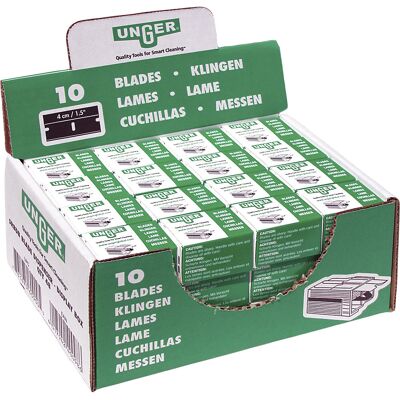 Ersatzklinge, für Sicherheitsschaber ErgoTec®, VE 10 Stk, 40 mm, ab 10 VE Unger Ersatzklinge, für Sicherheitsschaber ErgoTec®, VE 10 Stk, 40 mm, ab 10 VE Unger