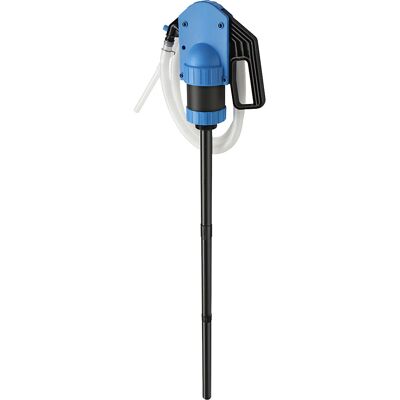 Kanister-/Fass-Handpumpe, für Säuren, blau, 0,5 l/Hub, ab 5 Stk Jessberger Kanister-/Fass-Handpumpe, für Säuren, blau, 0,5 l/Hub, ab 5 Stk Jessberger