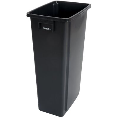 Wertstoffsammler, Volumen 80 l, schwarz eurokraft pro Wertstoffsammler, Volumen 80 l, schwarz eurokraft pro
