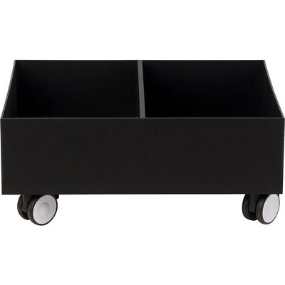 Fahrwagen für Wertstoffsammler, für 2 Behälter, schwarz Paperflow Fahrwagen für Wertstoffsammler, für 2 Behälter, schwarz Paperflow