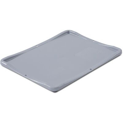 kaiserkraft Auflagedeckel für Euronorm-Behälter, LxB 400 x 300 mm, grau kaiserkraft Auflagedeckel für Euronorm-Behälter, LxB 400 x 300 mm, grau