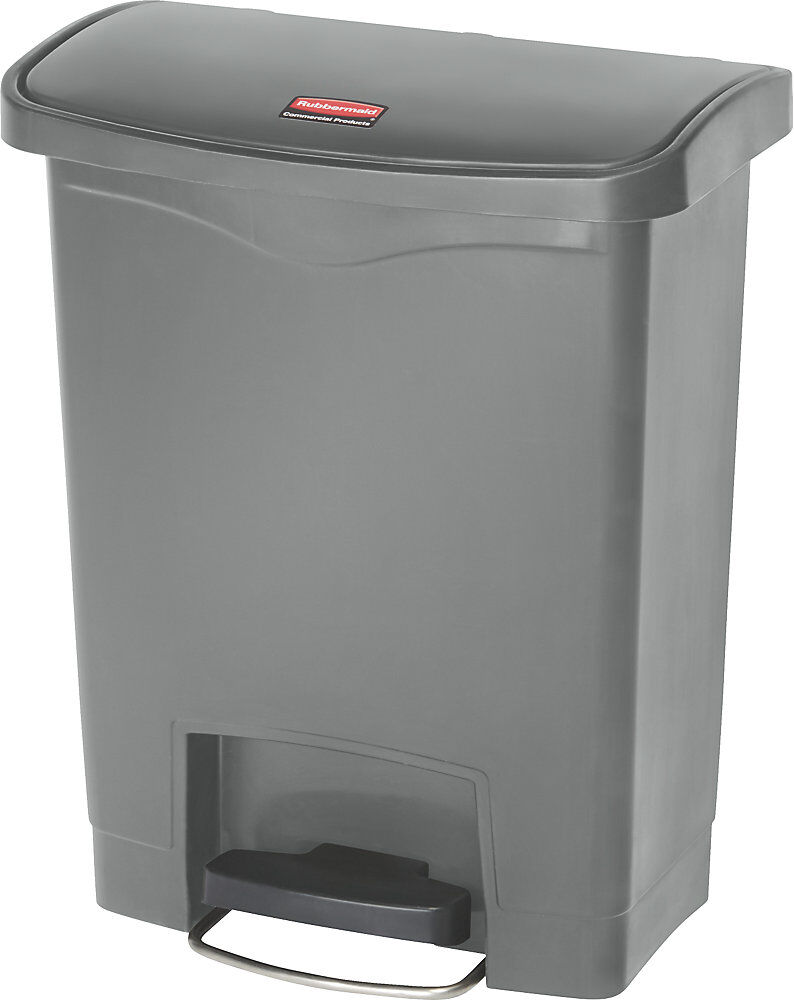 Rubbermaid Tretabfallsammler SLIM JIM® Volumen 30 l, BxHxT 271 x 536 x 425 mm grau