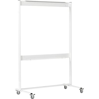 Fahrgestell für Präsentationsschrank, HxT 1950 x 680 mm, weiß SMIT VISUAL Fahrgestell für Präsentationsschrank, HxT 1950 x 680 mm, weiß SMIT VISUAL