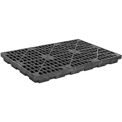 PE-Auffangwanne aus PE-Regenerat, Flachwanne, für 6 x 200 l Fässer, Auffangvolumen 276 l Justrite PE-Auffangwanne aus PE-Regenerat, Flachwanne, für 6 x 200 l Fässer, Auffangvolumen 276 l Justrite