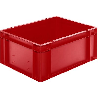 kaiserkraft Euro-Format-Stapelbehälter, Wände und Boden geschlossen, LxBxH 400 x 300 x 175 mm, rot, VE 5 Stk kaiserkraft Euro-Format-Stapelbehälter, Wände und Boden geschlossen, LxBxH 400 x 300 x 175 mm, rot, VE 5 Stk