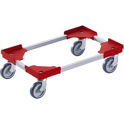 kaiserkraft Profi-Fahrgestell, Hybrid, für Euroformat 600 x 400 mm, rot, ab 20 Stk kaiserkraft Profi-Fahrgestell, Hybrid, für Euroformat 600 x 400 mm, rot, ab 20 Stk