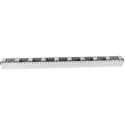 kaiserkraft Rollenleiste mit Zylinderrollen, Teilung 130 mm, Ø 50 mm, Stahl, Länge 1,2 m, ab 10 Stk kaiserkraft Rollenleiste mit Zylinderrollen, Teilung 130 mm, Ø 50 mm, Stahl, Länge 1,2 m, ab 10 Stk