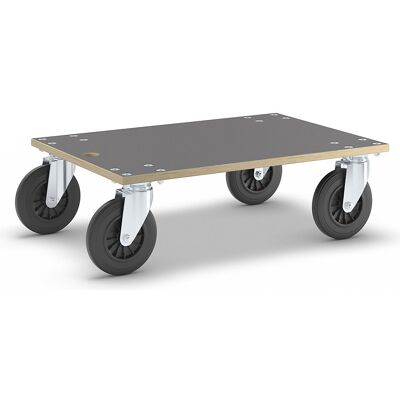Transportroller MaxiGRIP, rechteckig, mit FSC®-Zertifizierung, LxBxH 780 x 590 x 265 mm, Tragfähigkeit 750 kg Wagner Transportroller MaxiGRIP, rechteckig, mit FSC®-Zertifizierung, LxBxH 780 x 590 x 265 mm, Tragfähigkeit 750 kg Wagner